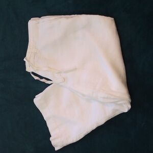 Old Navy White Linen Summer/Beach Pants (Relaxed Fit)  38 - 26